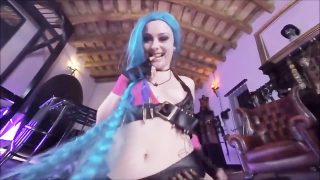 League Of Legends Jinx Cosplay Pov Suck & Fuck From Behind