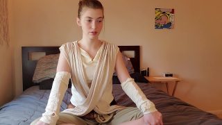 Teen Rey Cosplayer Wants You To Watch Her Touch Her Tight Pussy