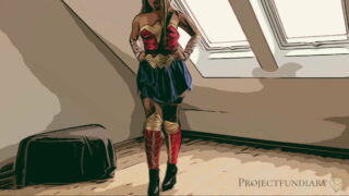 Danish Wonder Woman cosplayer getting used like a slut